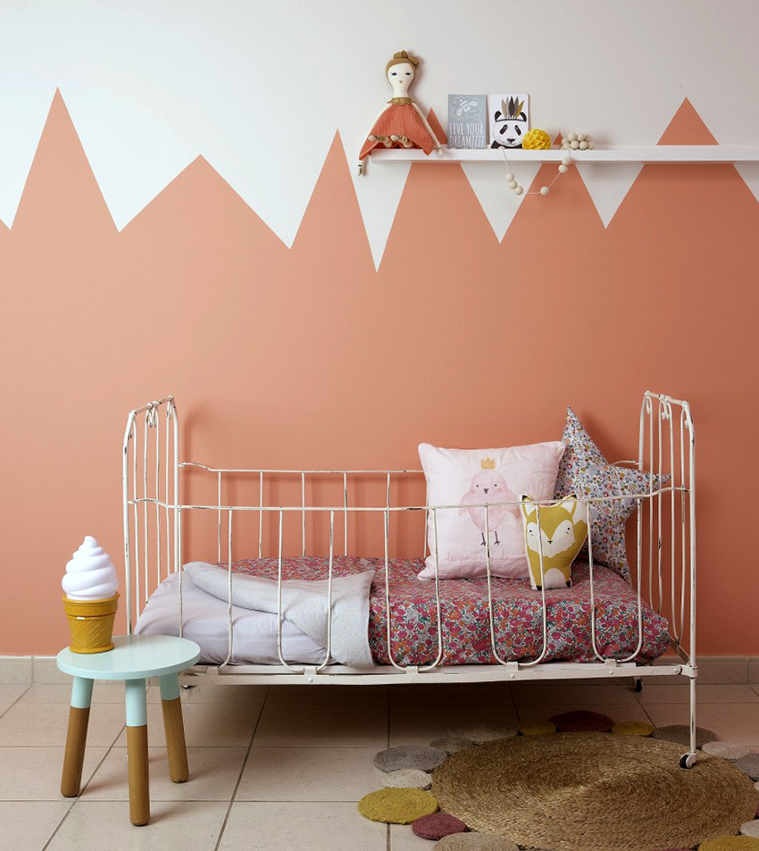 Karamellrosa Tapete ist die perfekte Option für das kleine Mädchen eines Kindes Karamellrosa Tapete ist die perfekte Option für das kleine Mädchen eines Kindes