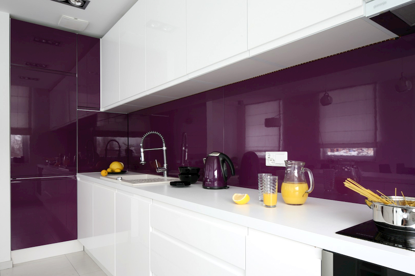 Any shade of purple can be used in combination with white Any shade of purple can be used in combination with white