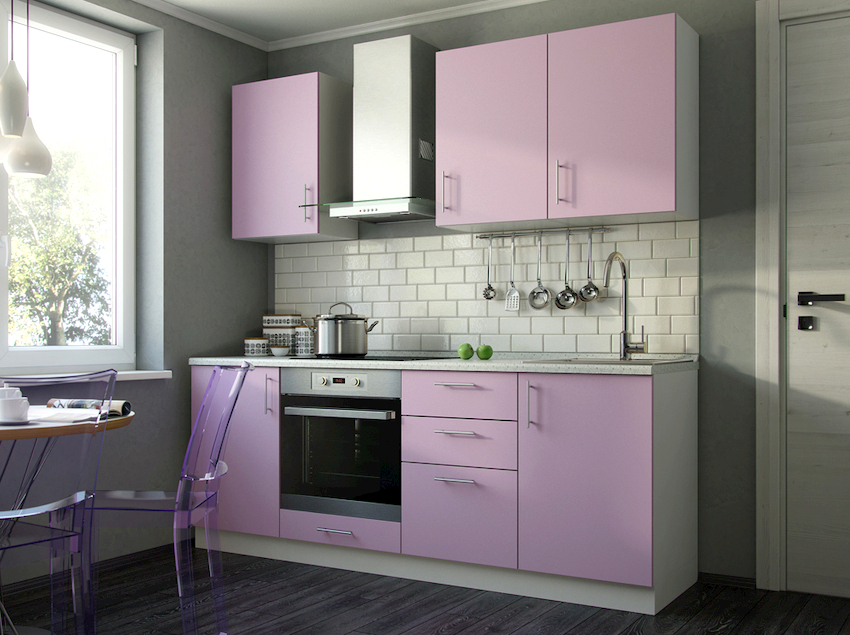 A good option is the lilac facades of the headset, which will add freshness and originality to the interior. A good option is the lilac facades of the headset, which will add freshness and originality to the interior.