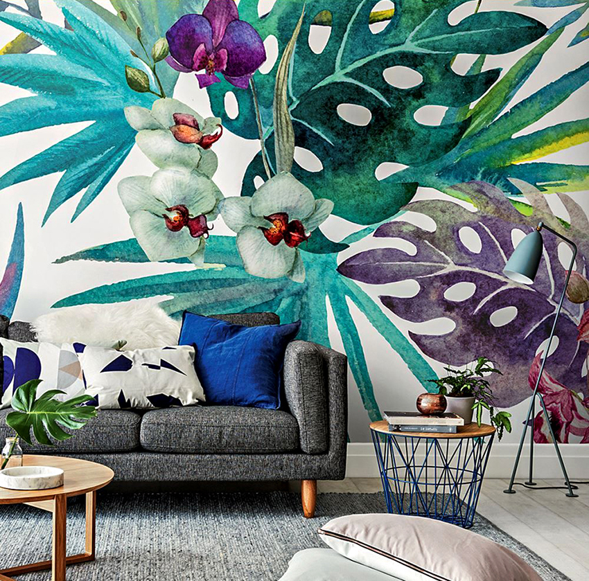 Fototapete na zidu u dvorani ističu stilski smjer sobe Fototapete na zidu u dvorani ističu stilski smjer sobe