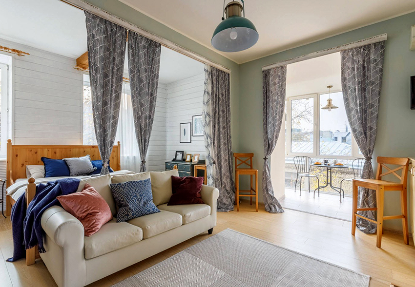 For sonering av en soverom-stue på 17 m2 er lysgardiner best egnet For sonering av en soverom-stue på 17 m², er lysgardiner best egnet For regulering av en soverom-stue på 17 m², er lysgardiner best egnet