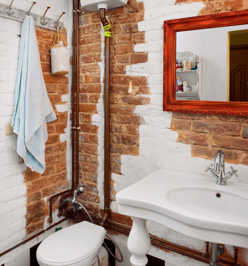 Maleri gør rørledningen mindre synlig mod væggenes baggrund Maling gør rørledningen mindre synlig på baggrund af vægge