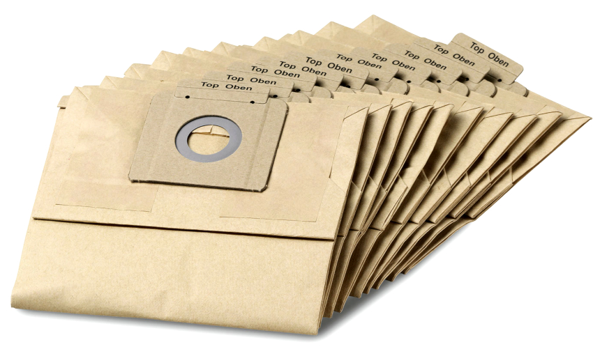 Når du bruger papirposer, skal du være forsigtig, når du fjerner stort snavs Når du bruger papirposer, skal du være forsigtig, når du fjerner stort snavs