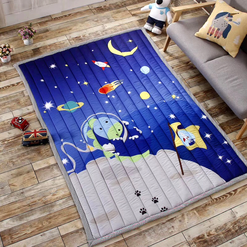 Gulvet i børnehaven kan suppleres med bløde gulvbelægninger, blandt hvilke der kan skelnes: tæppe, tæpper, modulært blødt gulv Gulvet i børnehaven kan suppleres med bløde gulvbelægninger, blandt hvilke der kan skelnes: tæppe, tæpper, modulært blødt gulv