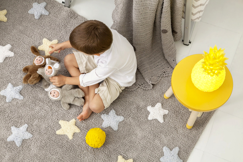 Pleje af naturlige tæpper i en børnehave kræver en betydelig indsats Pleje af naturlige tæpper i en børnehave kræver en betydelig indsats