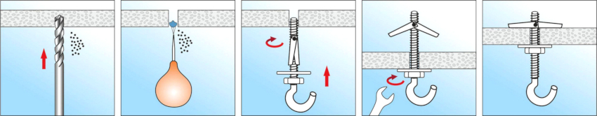 O gancho de metal é a opção de fixação mais simplificada e confiável O gancho de metal é a opção de fixação mais simplificada e confiável