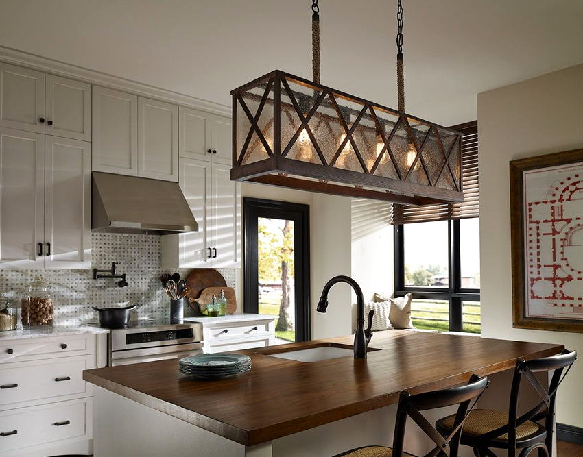 Na hora de escolher um lustre para cozinha de acordo com o material de fabricação, deve-se orientar-se por considerações de praticidade e segurança Na hora de escolher um lustre para cozinha de acordo com o material de fabricação, deve-se orientar-se por considerações de praticidade e segurança