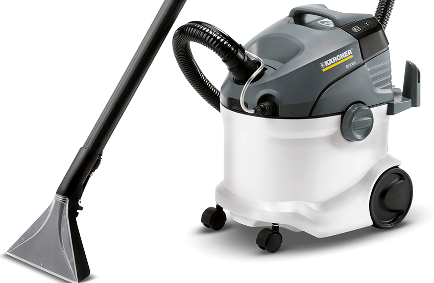 Máy hút bụi Karcher SE 6.100 được trang bị bộ hút bụi 18 lít Máy hút bụi Karcher SE 6.100 được trang bị bộ hút bụi 18 lít