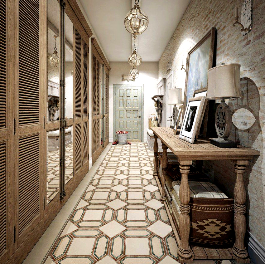 الخيار الجيد للممر هو ترتيب كل الأثاث مقابل جدار واحد الخيار الجيد للممر هو ترتيب كل الأثاث مقابل جدار واحد