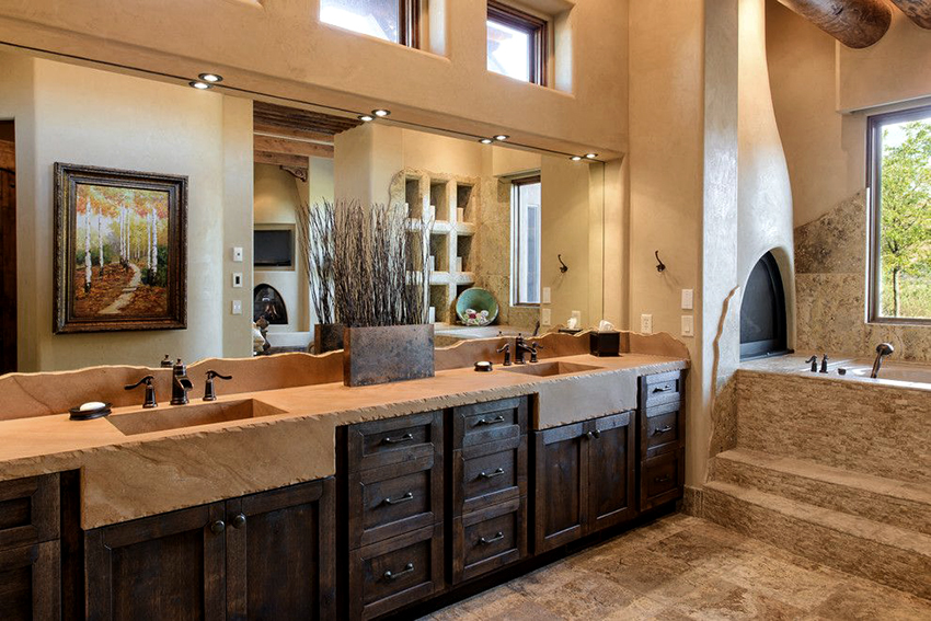 Natural wood cabinets look the most attractive Natural wood cabinets look the most attractive