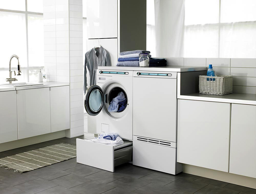 If the apartment does not have a balcony and a loggia, then the dryer will be a way out If the apartment does not have a balcony and a loggia, then the dryer will be a way out