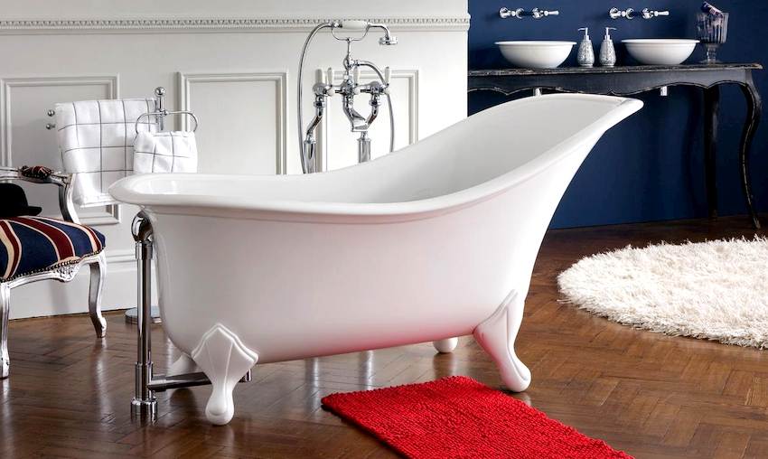 Každý model vane na nožičkách má všetko potrebné funkčné vybavenie Každý model vane na nožičkách má všetko potrebné funkčné vybavenie