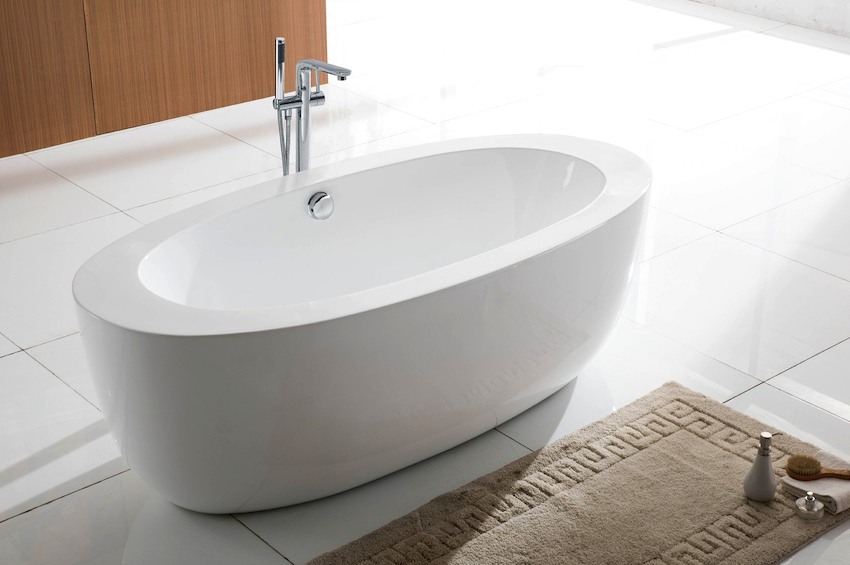 Štandardné rozmery oválnych kúpeľov sú rovnaké ako v obdĺžniku Štandardné rozmery oválnych kúpeľov sú rovnaké ako v obdĺžniku