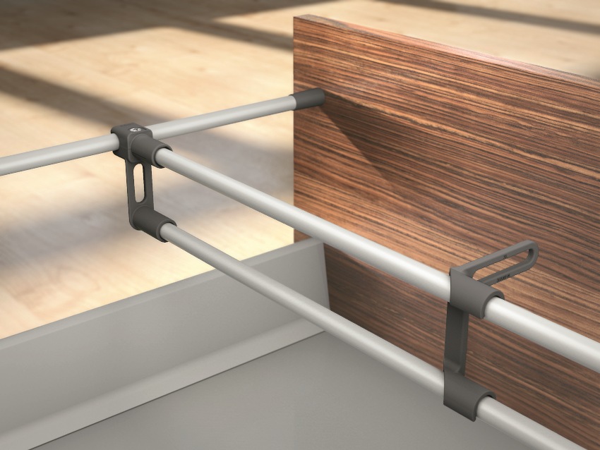 Tủ ngăn kéo nhà bếp được lắp đặt trên hộp siêu thị Tủ ngăn kéo nhà bếp được lắp đặt trên hộp siêu thị