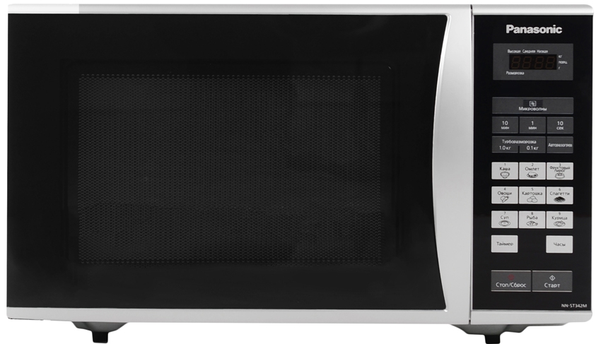 מיקרוגל Panasonic NN-ST342M מצויד בתוכניות בסיסיות לחימום ובישול מיקרוגל Panasonic NN-ST342M מצויד בתוכניות בסיסיות לחימום ובישול