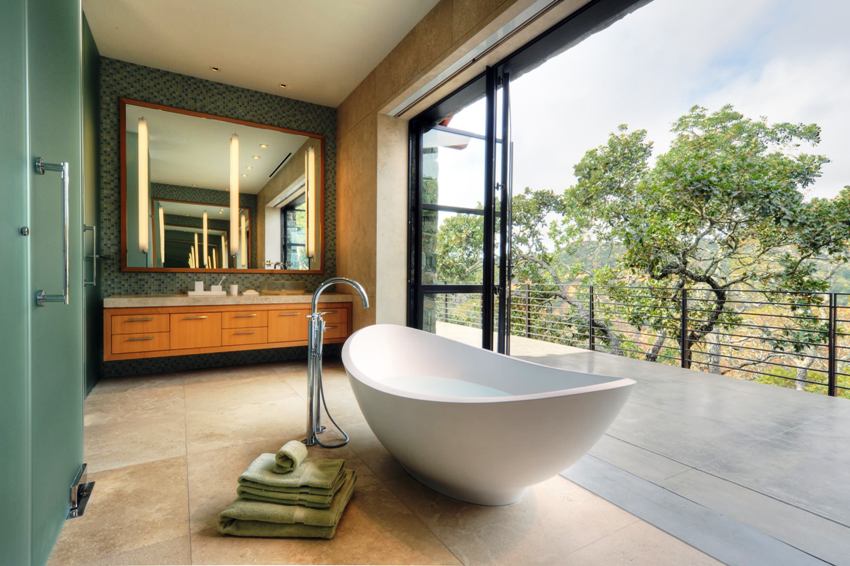 สำหรับห้องน้ำที่กว้างขวางจำเป็นต้องแบ่งออกเป็นโซนการทำงาน สำหรับห้องน้ำที่กว้างขวางจำเป็นต้องแบ่งออกเป็นโซนการทำงาน