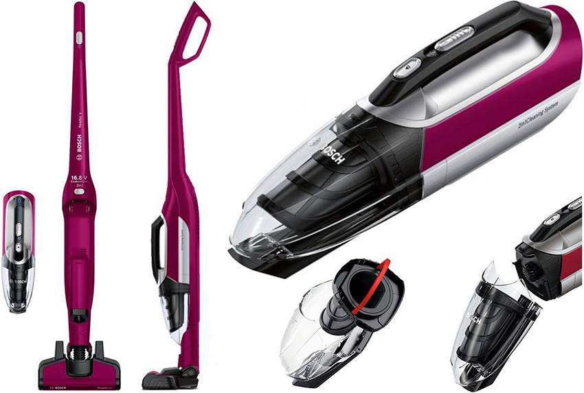 A Bosch BCH 6ATH18 vezeték nélküli porszívó 0,9 literes szemetesládával rendelkezik A Bosch BCH 6ATH18 vezeték nélküli porszívó 0,9 literes szemetesládával rendelkezik