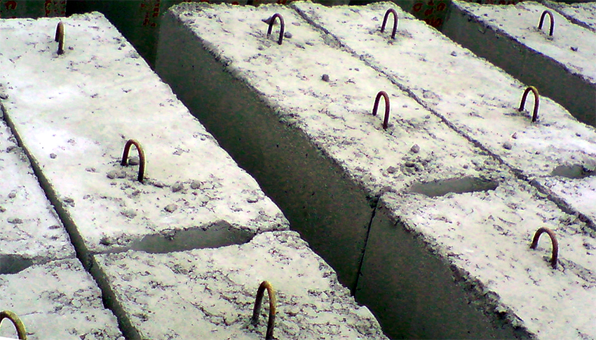 Litery w oznaczeniu bloków żelbetowych wskazują rodzaj produktu Litery w oznaczeniu bloków żelbetowych wskazują rodzaj produktu