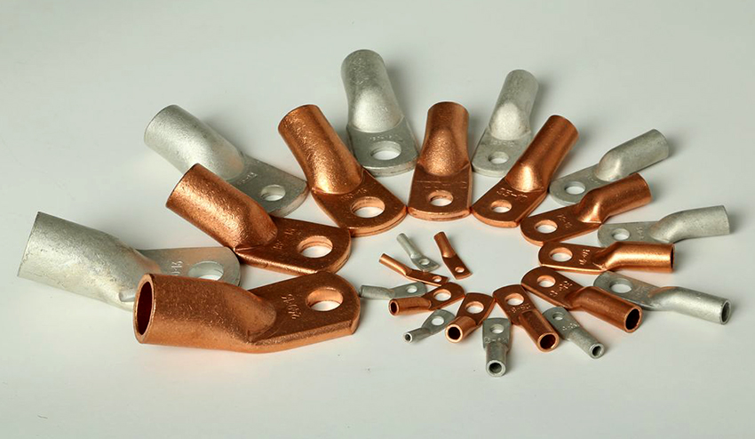 Końcówki miedziane i aluminiowe są przeznaczone do drutów wykonanych z tych samych materiałów, co same produkty Końcówki miedziane i aluminiowe są przeznaczone do drutów wykonanych z tych samych materiałów, co same produkty