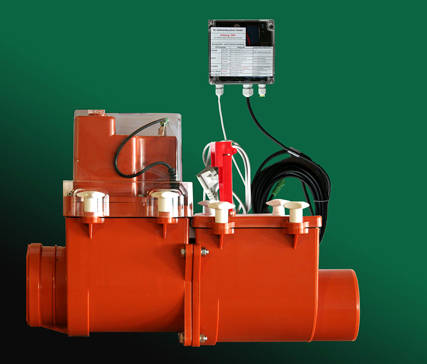 La vàlvula automatitzada s’alimenta de la xarxa elèctrica, mentre que està equipada amb una bateria en cas d’aturada de corrent La vàlvula automatitzada s’alimenta de la xarxa elèctrica, mentre que està equipada amb una bateria en cas d’aturada de corrent