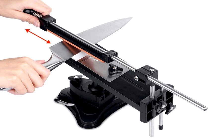 Δεν συνιστάται να ακονίζετε το μαχαίρι με αιχμηρές κινήσεις, όλες οι ενέργειες πρέπει να είναι ομαλές Δεν συνιστάται να ακονίζετε το μαχαίρι με αιχμηρές κινήσεις, όλες οι ενέργειες πρέπει να είναι ομαλές