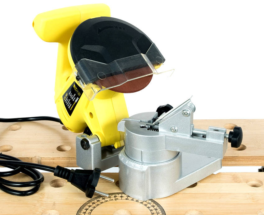 Nguyên lý hoạt động của máy gồm lắp xích vào ray dẫn hướng và hạ động cơ bằng đĩa mài. Nguyên lý hoạt động của máy gồm lắp xích vào ray dẫn hướng và hạ động cơ bằng đĩa mài.