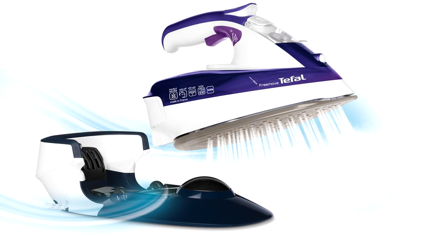 Gyors töltésének és erőteljes gőzlökésének köszönhetően a Tefal FV 9976 Freemove vezeték nélküli vasaló nagyon népszerű modell. Gyors töltésének és erőteljes gőzlökésének köszönhetően a Tefal FV 9976 Freemove vezeték nélküli vasaló nagyon népszerű modell.