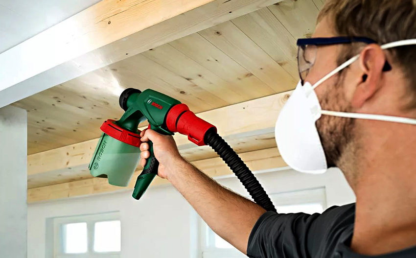 Per estalviar temps i facilitar el procés de pintura, podeu utilitzar una pistola Per estalviar temps i facilitar el procés de pintura, podeu utilitzar una pistola