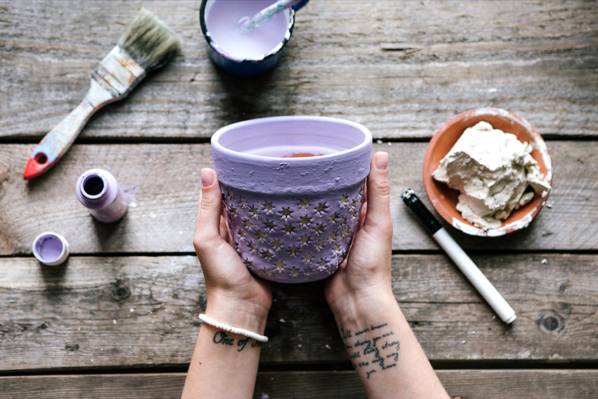 Leirgryter kan pyntes som du ønsker Leirgryter kan pyntes som du ønsker