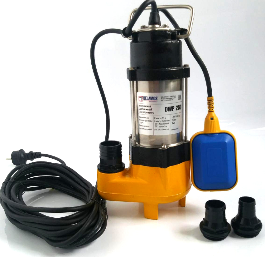 Помпата Belamos DWP е направена в стоманен корпус с чугунено работно колело Помпата Belamos DWP е направена в стоманен корпус с чугунено работно колело