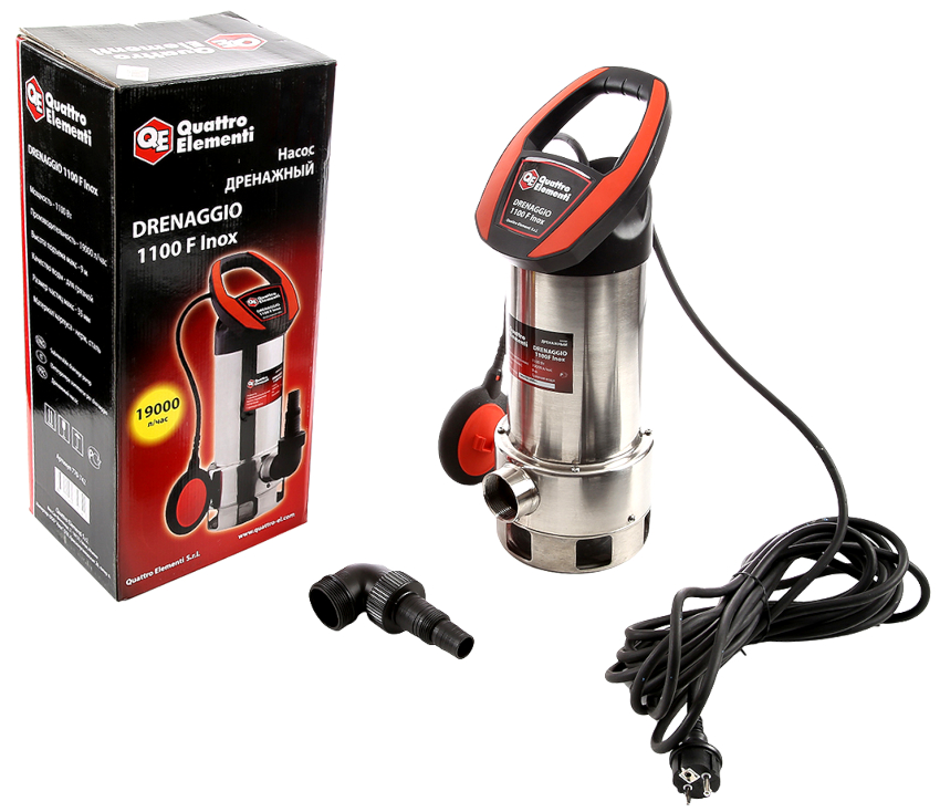 Една от най-добрите помпи за изпомпване на мръсна вода е моделът Quattro Elemеnti Drеnaggio 1100 F Inоx Една от най-добрите помпи за изпомпване на мръсна вода е моделът Quattro Elemеnti Drеnaggio 1100 F Inоx