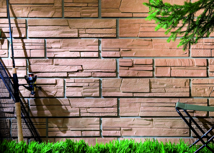 Stenbeklædning til udendørs dekoration kan være lavet af vinyl, fibercement og metal Stenbeklædning til udendørs dekoration kan være lavet af vinyl, fibercement og metal