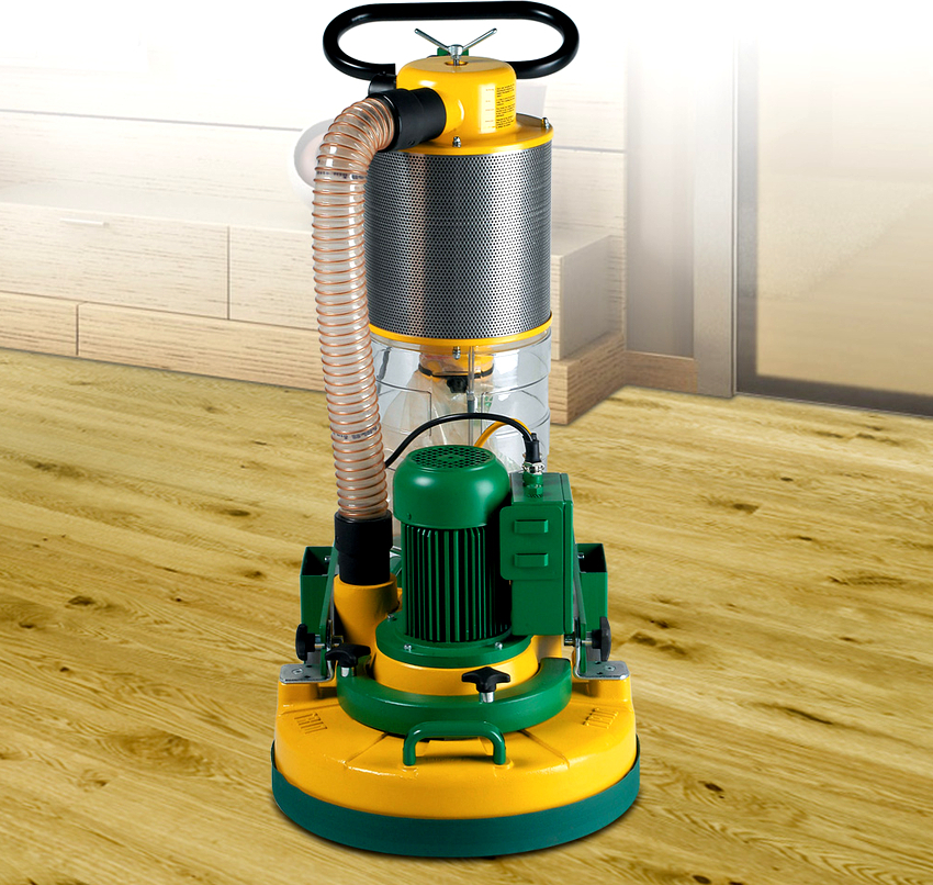 Overfladesliberen fungerer med specielle cylindre udstyret med slibepuder Overfladesliberen fungerer ved hjælp af specielle cylindre, der er udstyret med slibepuder