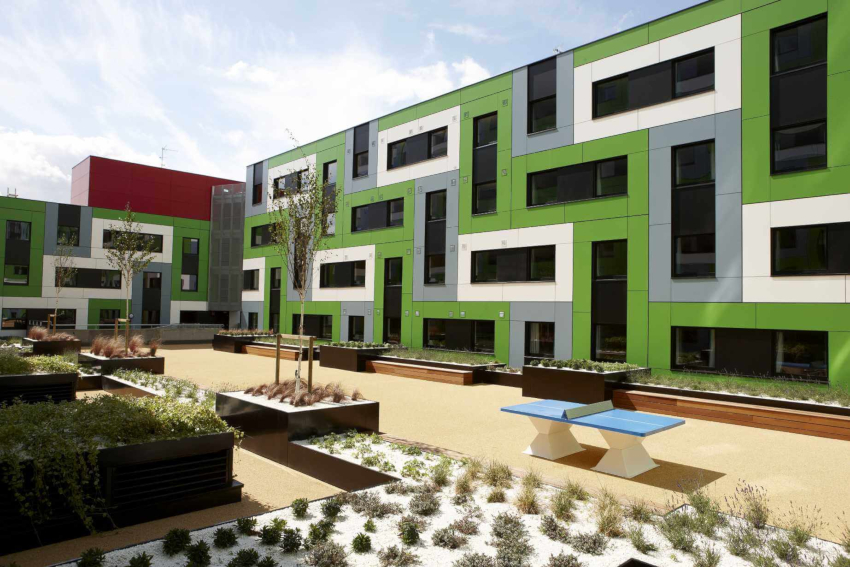 HPL панелите се самопочистват и имат голямо разнообразие от цветове HPL панелите се самопочистват и имат голямо разнообразие от цветове