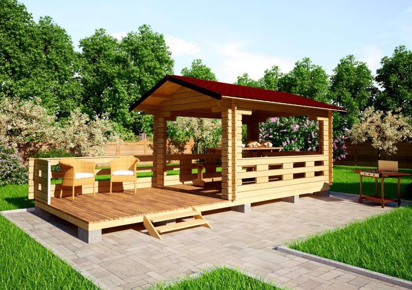 Kapag nagtatayo ng mga arbor mula sa isang mini-bar, sapat na upang magbigay ng kasangkapan sa isang strip na pundasyon Kapag nagtatayo ng mga arbor mula sa isang mini-bar, sapat na upang magbigay ng kasangkapan sa isang strip na pundasyon