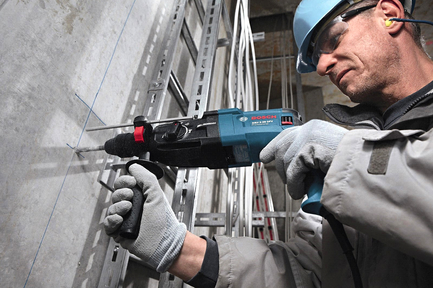 Grunne øvelser anbefales ikke til bruk med steinbor med lav effekt Grunne øvelser anbefales ikke til bruk med steinbor med lav effekt