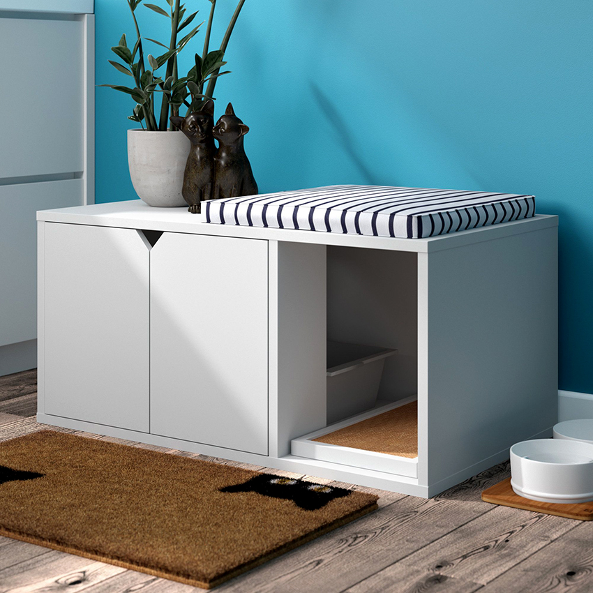 Maraming mga pusa ang mas komportable sa kanilang mga pangangailangan sa isang saradong lugar. Maraming mga pusa ang mas komportable sa kanilang mga pangangailangan sa isang saradong lugar.