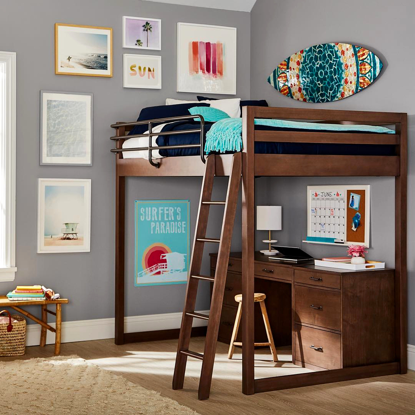 เมื่อเลือกเตียงใต้หลังคาพร้อมพื้นที่ทำงานจำเป็นต้องคำนึงถึงรูปลักษณ์และการออกแบบห้องนอนเนื่องจากต้องมีความกลมกลืนกัน เมื่อเลือกเตียงใต้หลังคาพร้อมพื้นที่ทำงานจำเป็นต้องคำนึงถึงรูปลักษณ์และการออกแบบห้องนอนเนื่องจากต้องมีความกลมกลืนกัน