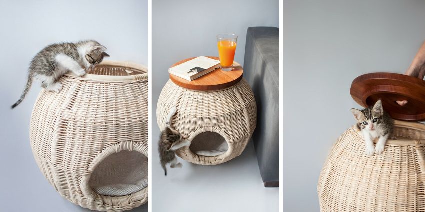 Însăși munca de a face un pat din tuburi de hârtie seamănă cu procesul de țesut coșuri Însăși munca de a face un pat din tuburi de hârtie seamănă cu procesul de țesut coșuri