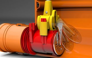 שסתום החזרת ביוב 110 מ