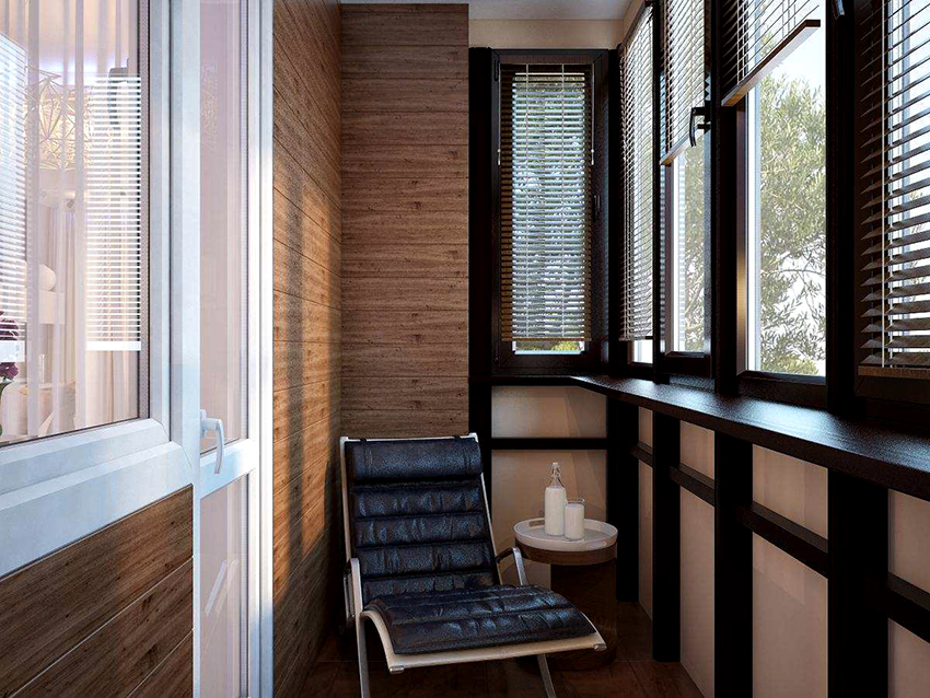 Meistens wird für die Fertigstellung eines Balkons oder einer Loggia eine MDF-Auskleidung für Holz oder Stein verwendet Meistens wird für die Fertigstellung eines Balkons oder einer Loggia eine MDF-Auskleidung für Holz oder Stein verwendet