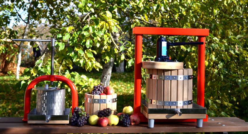 Máy ép thủy lực cũng được áp dụng để ép nước trái cây Máy ép thủy lực cũng được áp dụng để ép nước trái cây