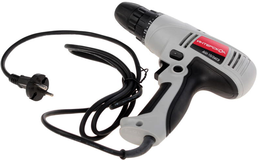 Инструментът се състои от електродвигател, блок, патронник, кабел и други части Инструментът се състои от електродвигател, блок, патронник, кабел и други части