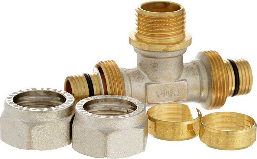 Kompressionsbeslag bruges til at forbinde rør med samme diameter Kompressionsbeslag bruges til at forbinde rør med samme diameter