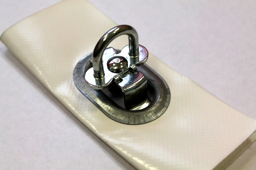 Oftest bruges metaløje til at fastgøre fleksible vinduer. Oftest bruges metaløje til at fastgøre fleksible vinduer.