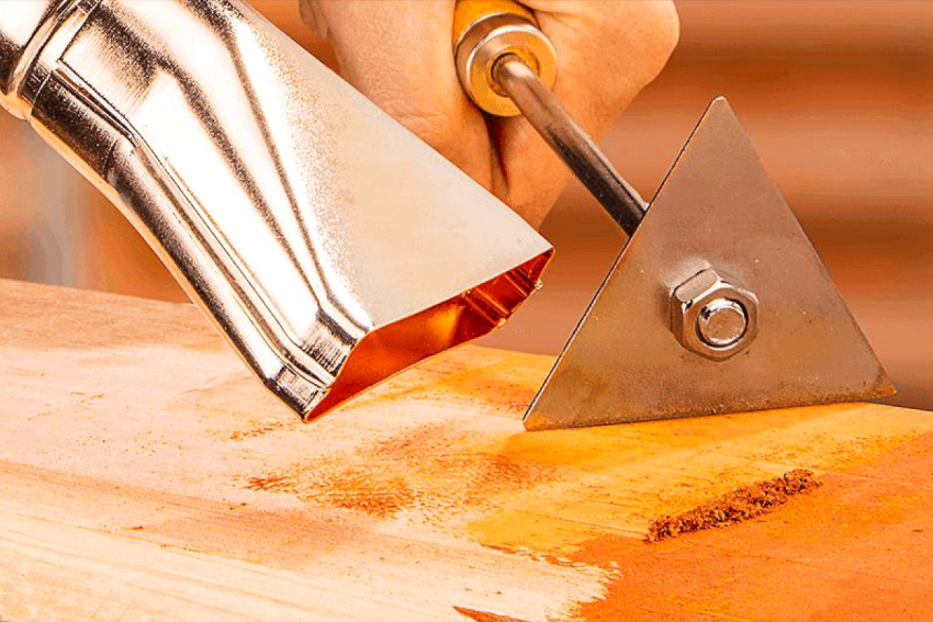 Flade dyser gør det let at fjerne gammel maling og lak Flade dyser gør det let at fjerne gammel maling og lak