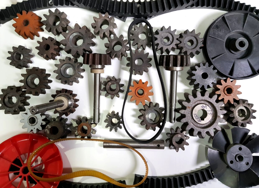 De mest etterspurte delene er ribbelter, drivhjul og startknapper De mest etterspurte delene er ribbelter, drivhjul og startknapper