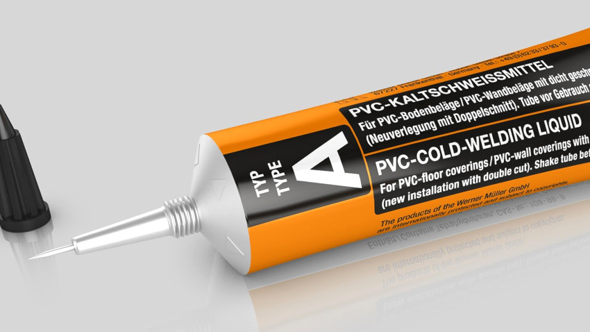 Det er tre typer lim til salg av linoleum - A, C og T Det er tre typer lim til salg av linoleum - A, C og T