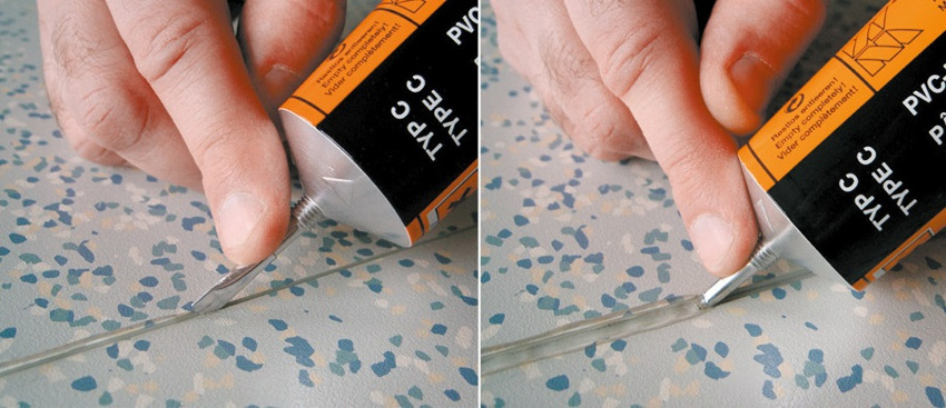 Linoleum loddemetoden er kald og varm Linoleum loddemetoden er kald og varm