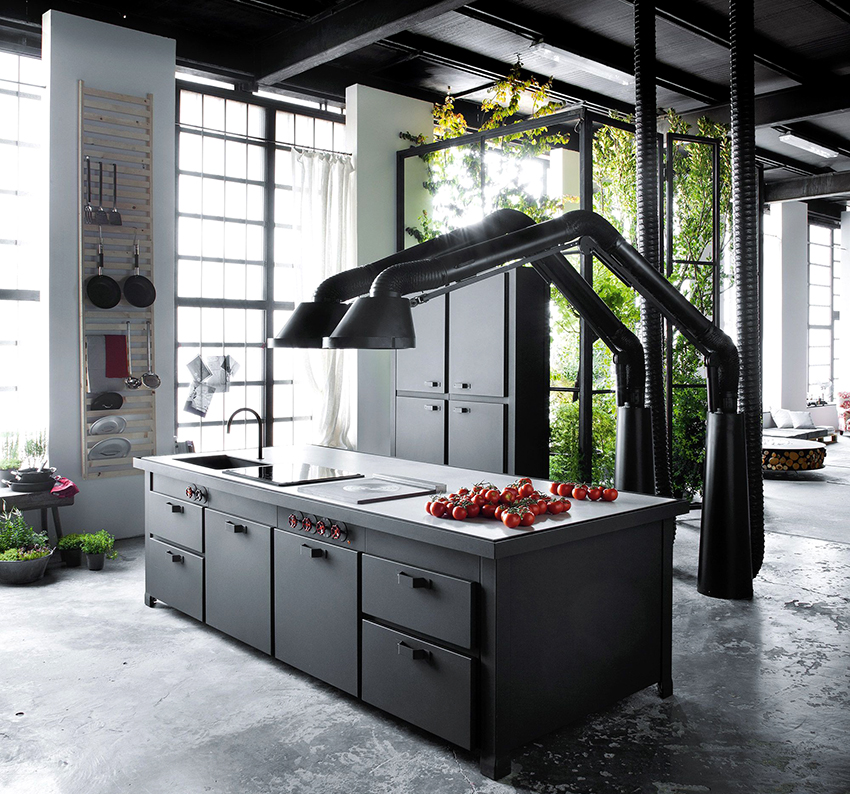 Sa mga modernong kusina, maaari kang makahanap ng mga hood ng mga hindi karaniwang pagsasaayos. Sa mga modernong kusina, maaari kang makahanap ng mga hood ng mga hindi karaniwang pagsasaayos.